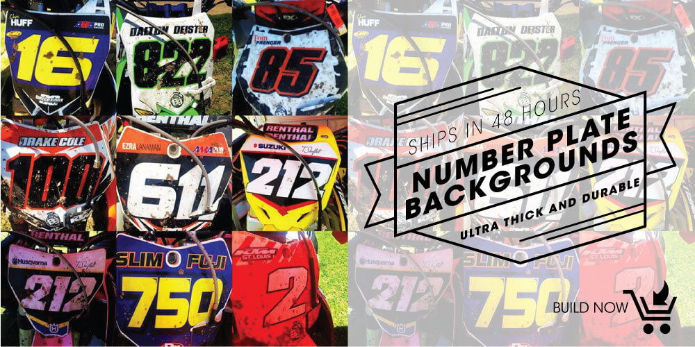 BikeGraphix | Motocross Graphics | Number Plate Backgrounds