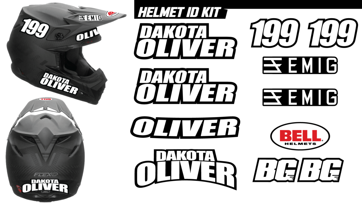 Helmet Decal Kit - BikeGraphix