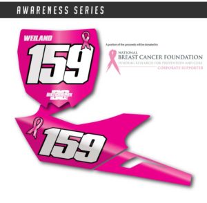 BREAST CANCER MX NUMBER STICKERS