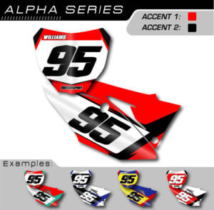 honda crf number plate graphics alpha