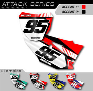 honda crf number plate graphics attack