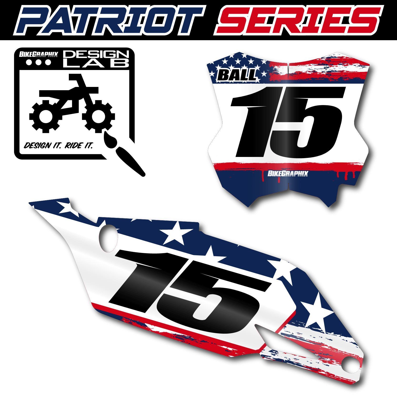 Kawasaki Patriot Number Plate Graphics - BikeGraphix