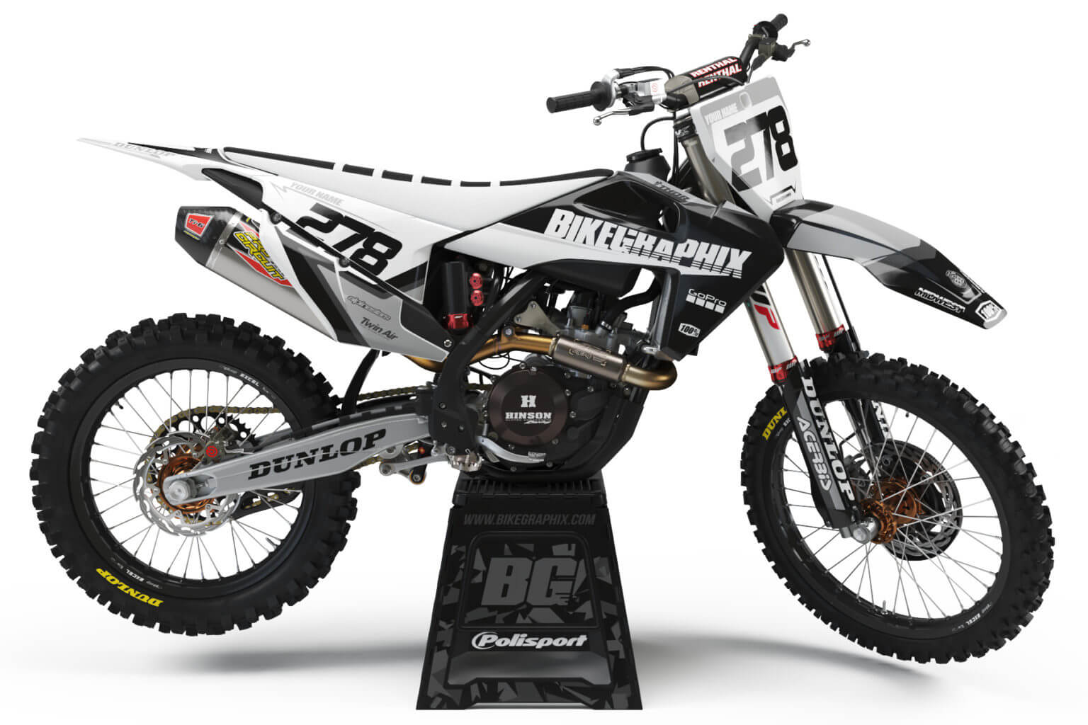 Husqvarna Semi Custom Dirt Bike Graphics