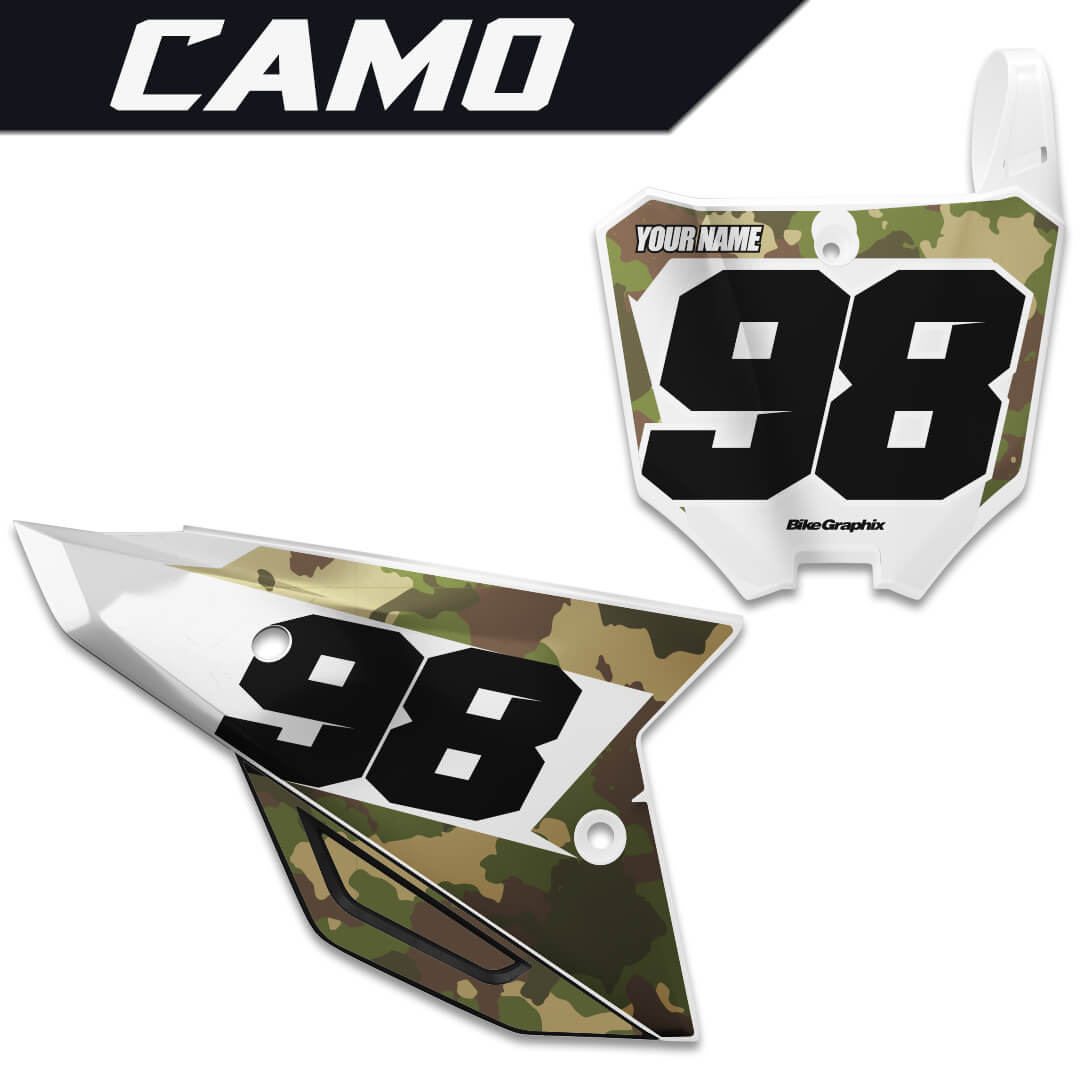 Honda Camo Number Plate Graphics - BikeGraphix