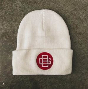 White and red Beanie