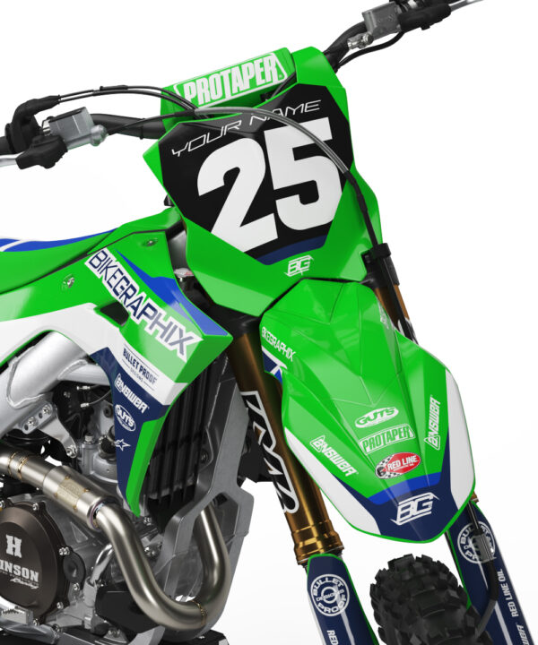 Kawasaki Sharp Semi Custom Motocross Graphics - Image 2