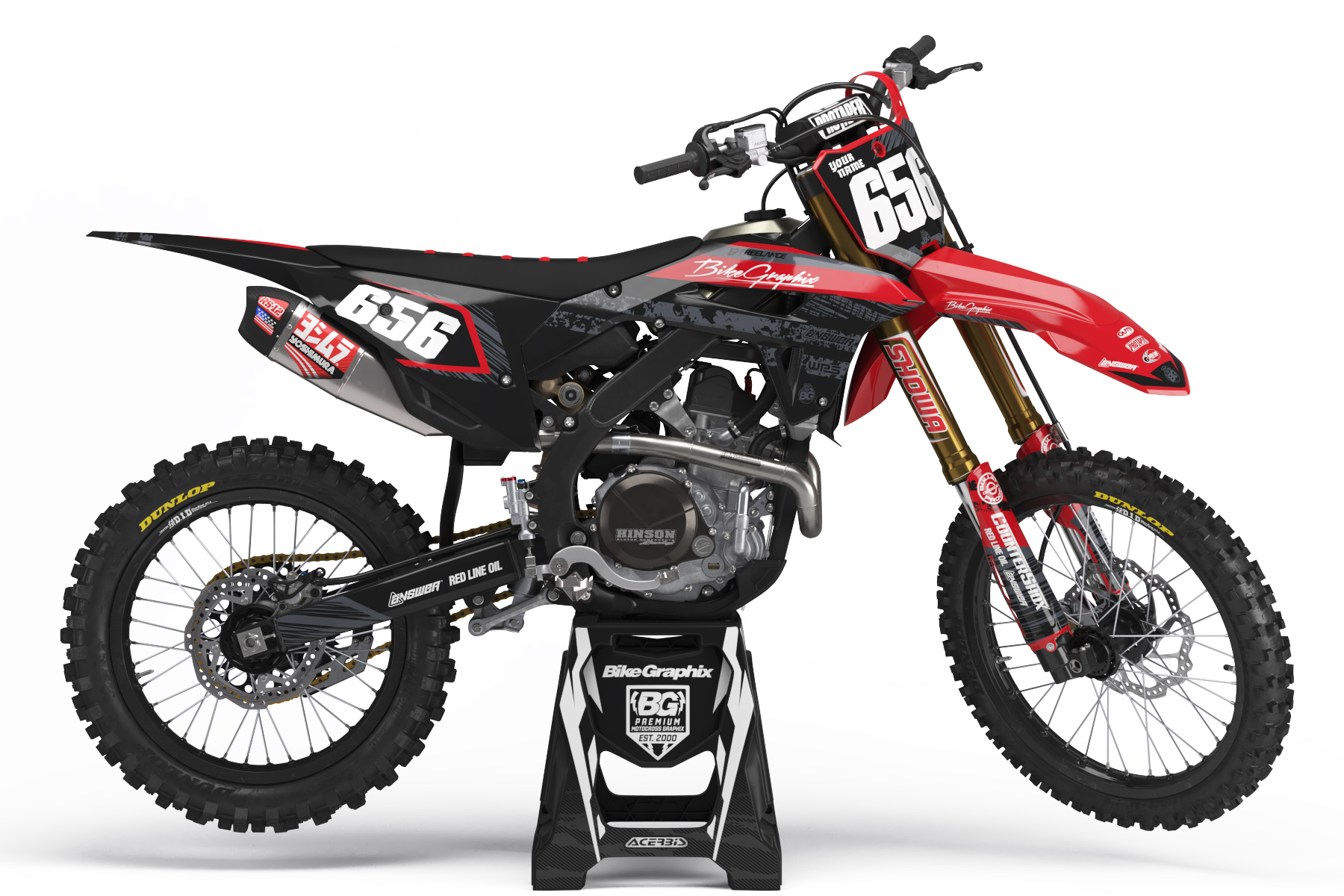 Honda Dust Semi Custom Motocross Graphics