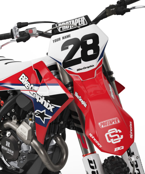 GasGas Style Red Semi Custom Motocross Graphics - Image 2