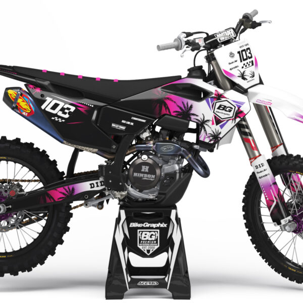 Husqvarna Miami Flo Semi Custom Motocross Graphics