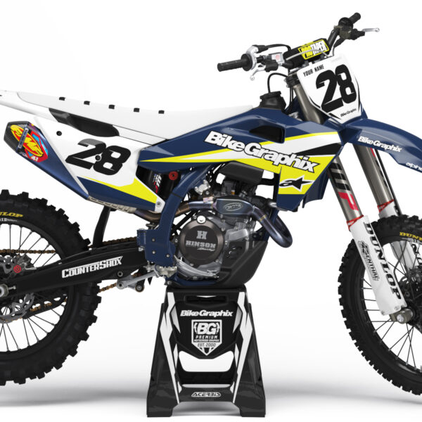 Husqvarna Style Navy Semi Custom Motocross Graphics