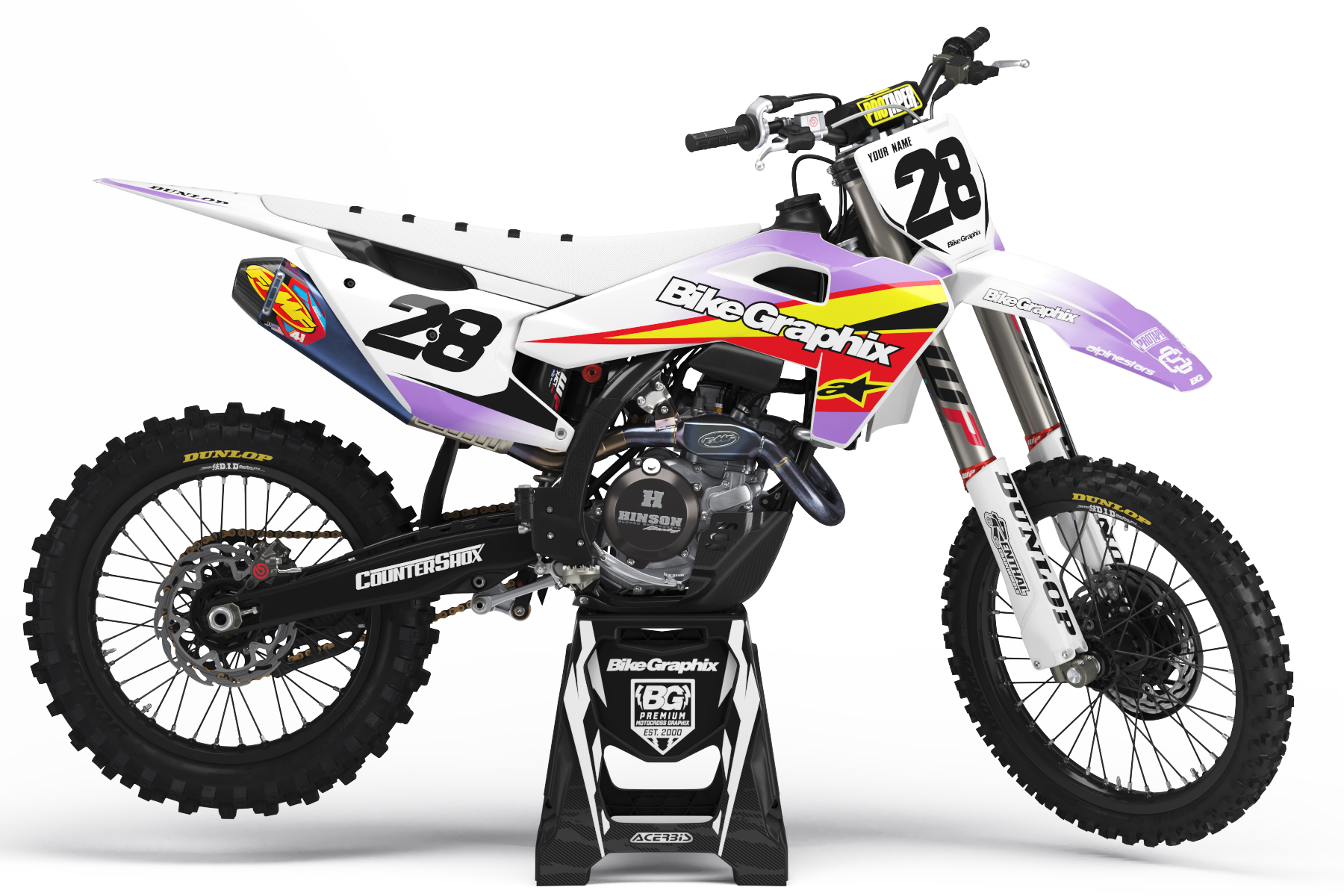 Husqvarna Style Semi Custom Motocross Graphics