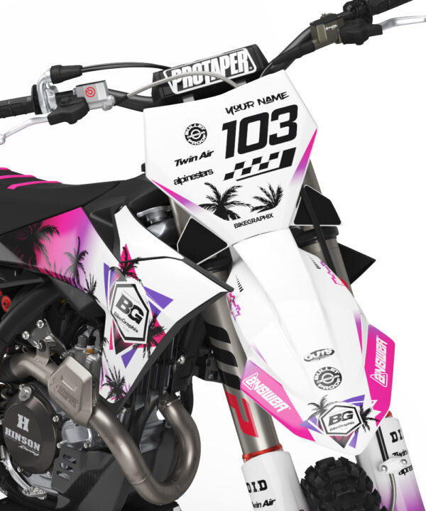 KTM Miami Flo Semi Custom Motocross Graphics - Image 2