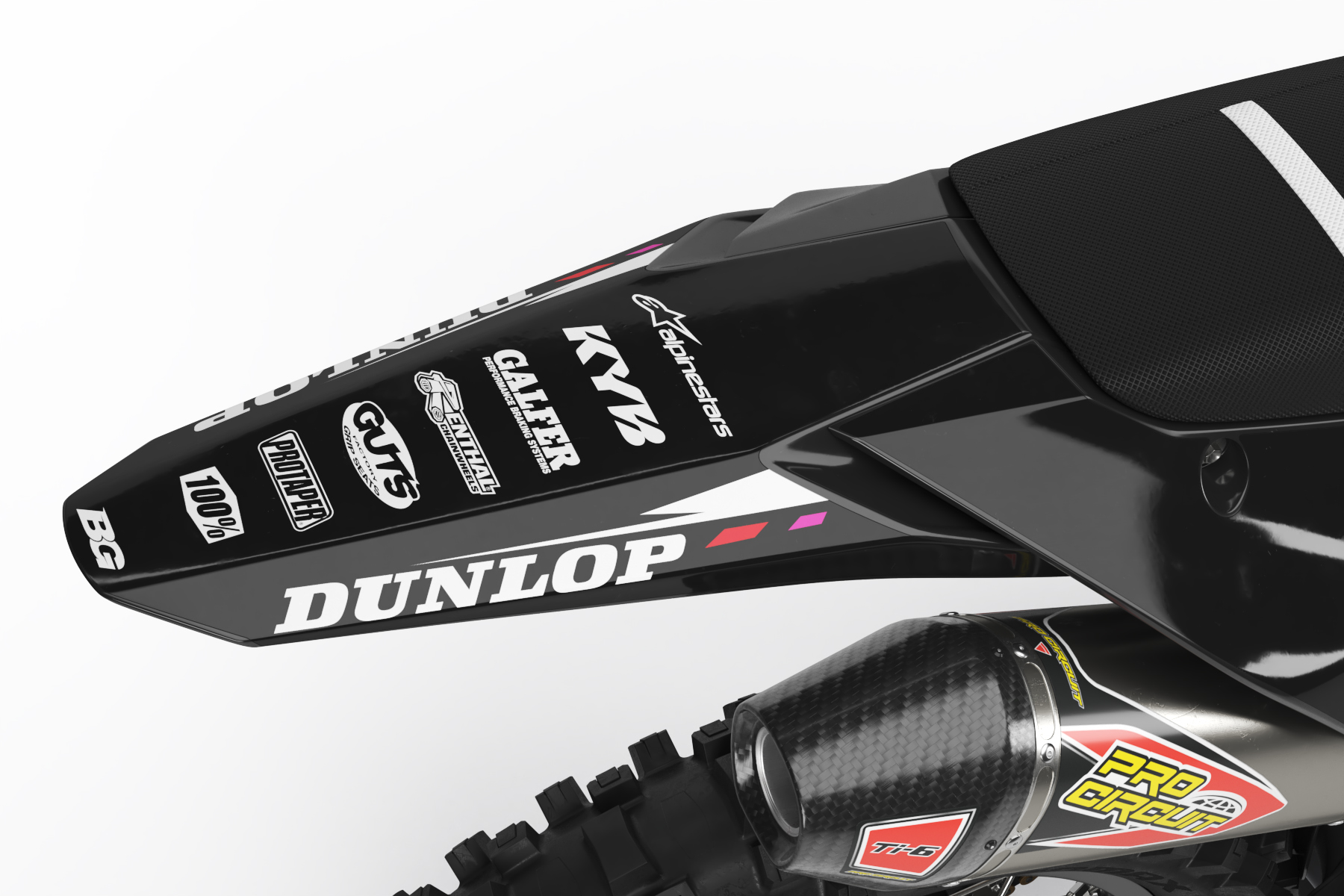 Kawasaki Aztec Semi Custom Motocross Graphics - Image 3