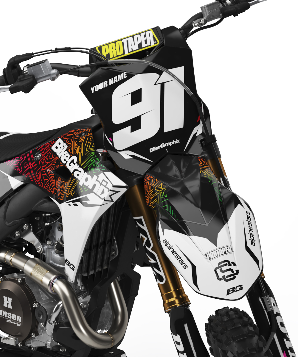 Kawasaki Aztec Semi Custom Motocross Graphics - Image 2