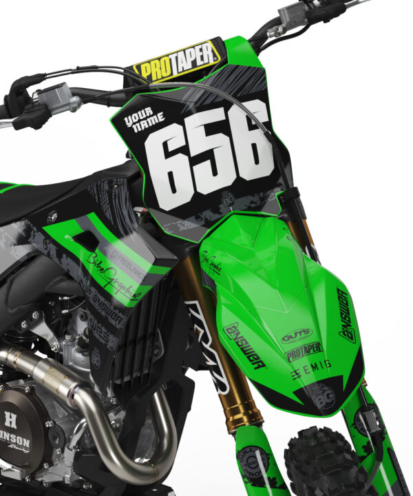 Kawasaki Dust Semi Custom Motocross Graphics - Image 2