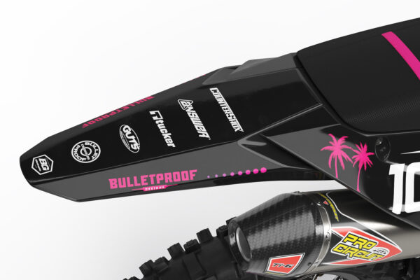 Kawasaki Miami Flo Semi Custom Motocross Graphics - Image 3