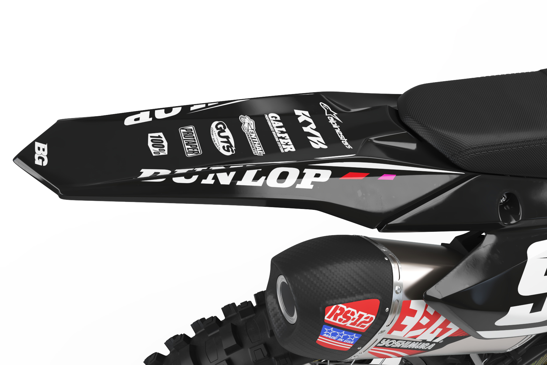 Suzuki Aztec Semi Custom Motocross Graphics - Image 3