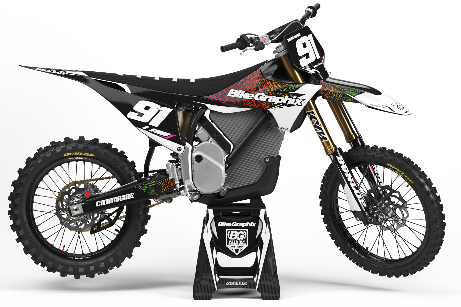 Stark Aztec Semi Custom Motocross Graphics