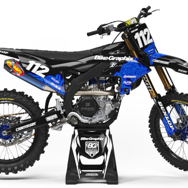 Yamaha Twisted Black Semi Custom Motocross Graphics