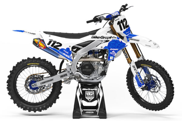 Yamaha Twisted White Semi Custom Motocross Graphics