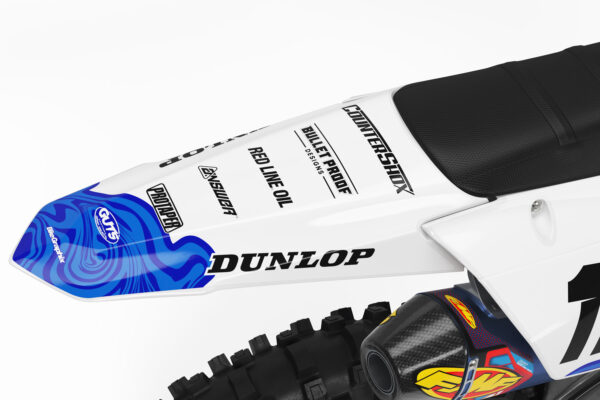 Yamaha Twisted White Semi Custom Motocross Graphics - Image 3