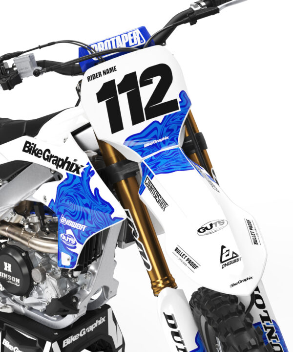 Yamaha Twisted White Semi Custom Motocross Graphics - Image 2